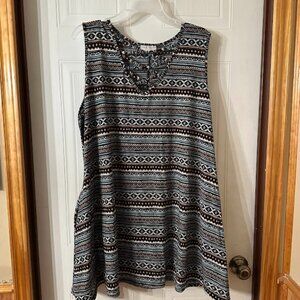 {Plus Size} Bobbie Brooks Aztec Pattern Tunic~ Size 3X~ Nice (G20)